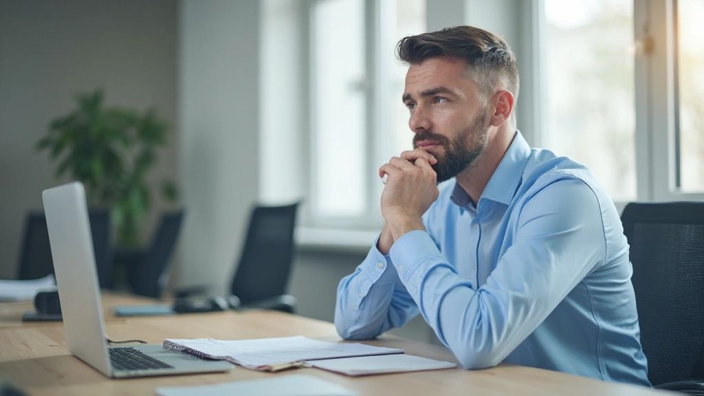 Специалист размышляет о профессиональных решениях